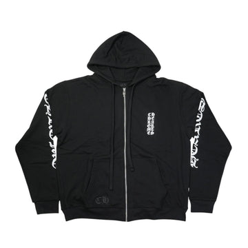 ロゴ袖プリント 【ジップパーカー】【ブラック】【新品】 SIZE:M