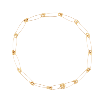 22K セーフティピンネックレス 16インチ SF16 SAFETY PIN NECK CHAIN 【ゴールドネックレス チェーン】