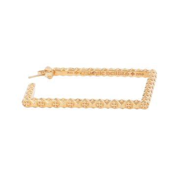 22K ピラミッドスクエアフープ PYRAMID SQUARE HOOP 【ゴールドピアス】