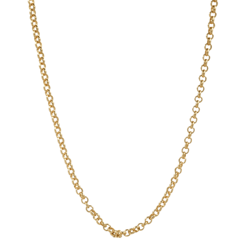 22K ロールチェーン ROLL CHAIN 24inch 【ゴールド ネックレス チェーン】