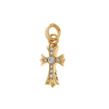 22K ベイビーファット PAVE DIA CRS BBYFAT 【ゴールドネックレストップ チャーム パヴェ ダイヤモンド】