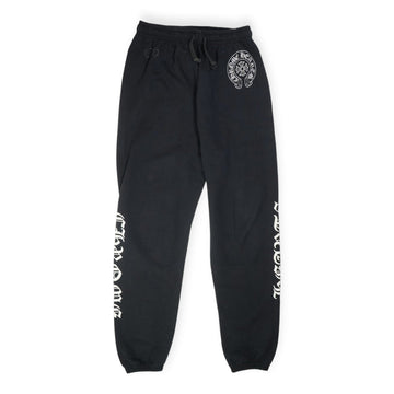 英字プリント 【スウェットパンツ】【ブラック】 SIZE:M