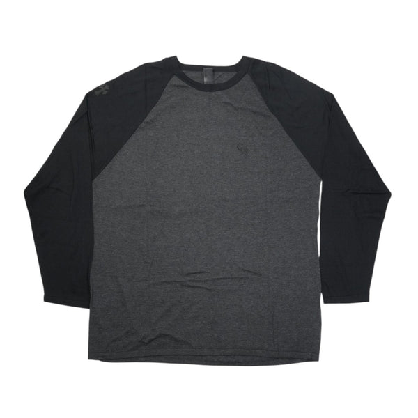 クロスパッチ付き 【ラグランスリーブシルクカットソー】【グレー】【新品】 SIZE:XL