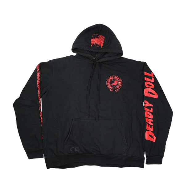 デッドリードール DEADLY DOLLプリント 【パーカー】【ブラック】 SIZE:XL