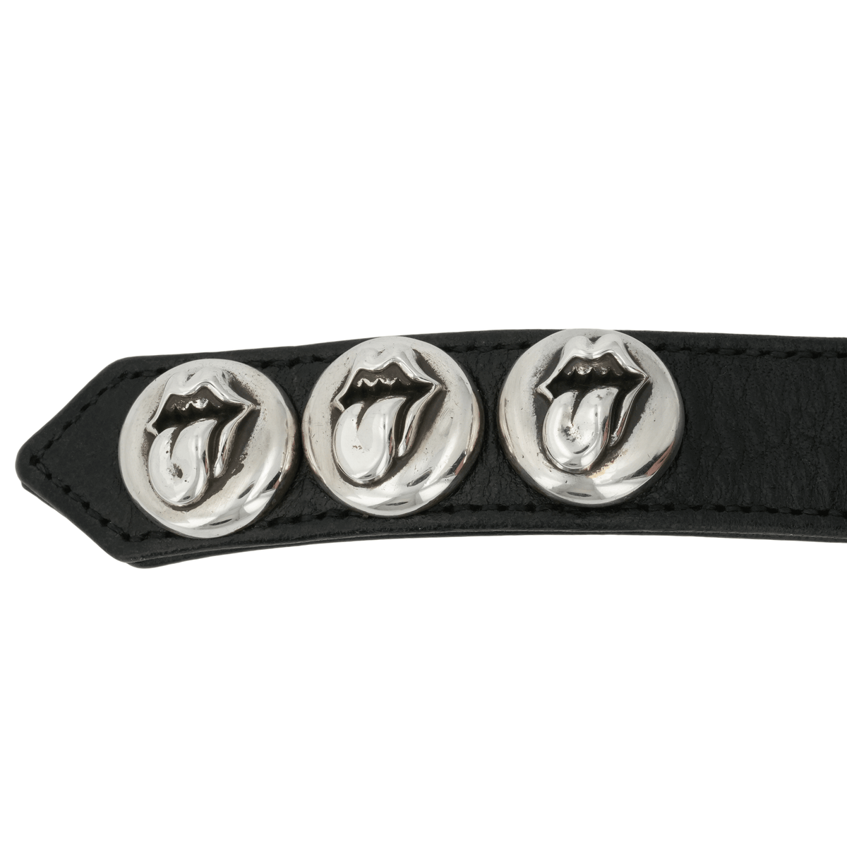 リップ&タン3ボタン2スナップ LIP&TONGUE 3BTN2SNP 【シルバー レザーブレスレット】