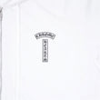Tバー/アーチロゴバックプリント 【ジップパーカー】【ホワイト】【新品】 SIZE: L