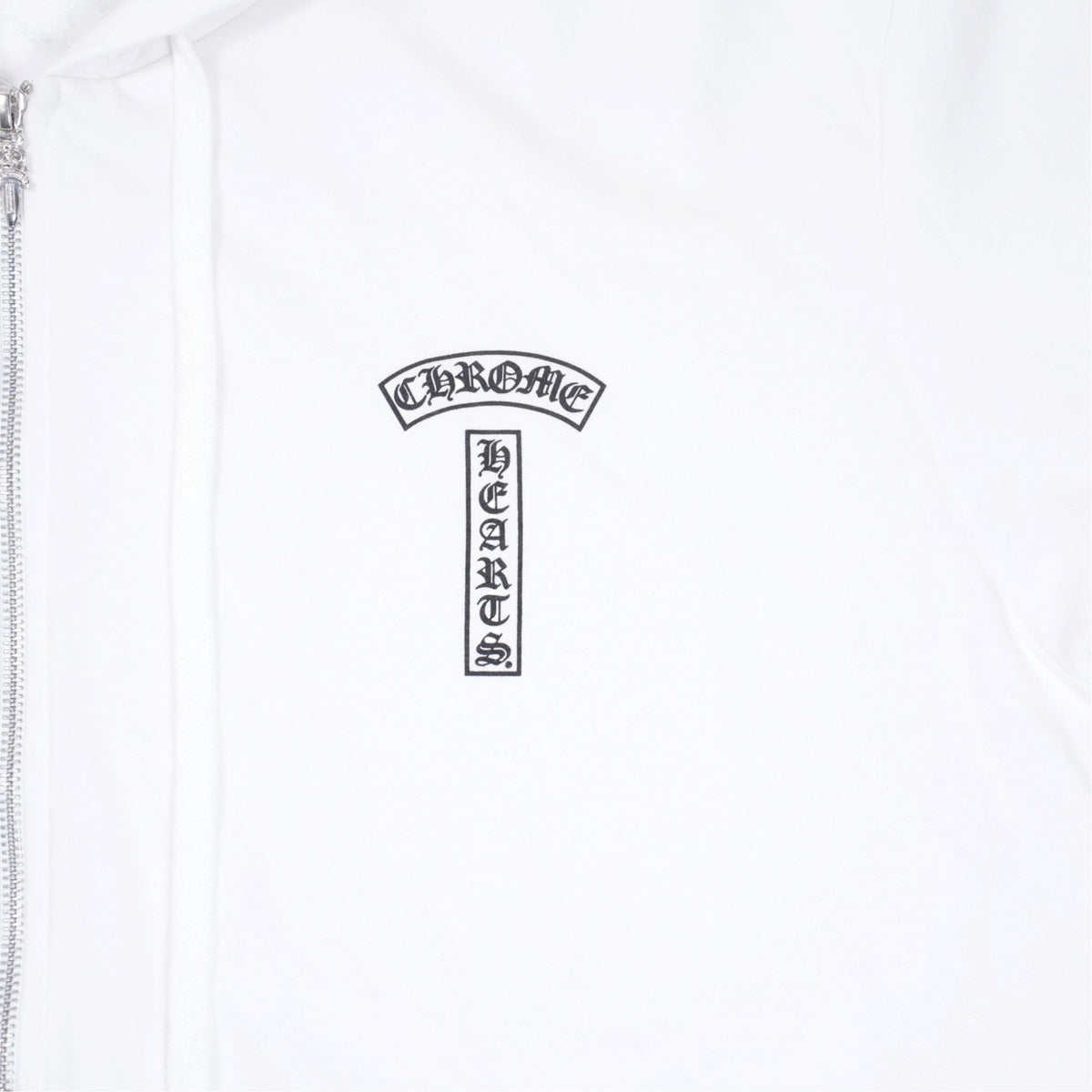 Tバー/アーチロゴバックプリント 【ジップパーカー】【ホワイト】【新品】 SIZE: L
