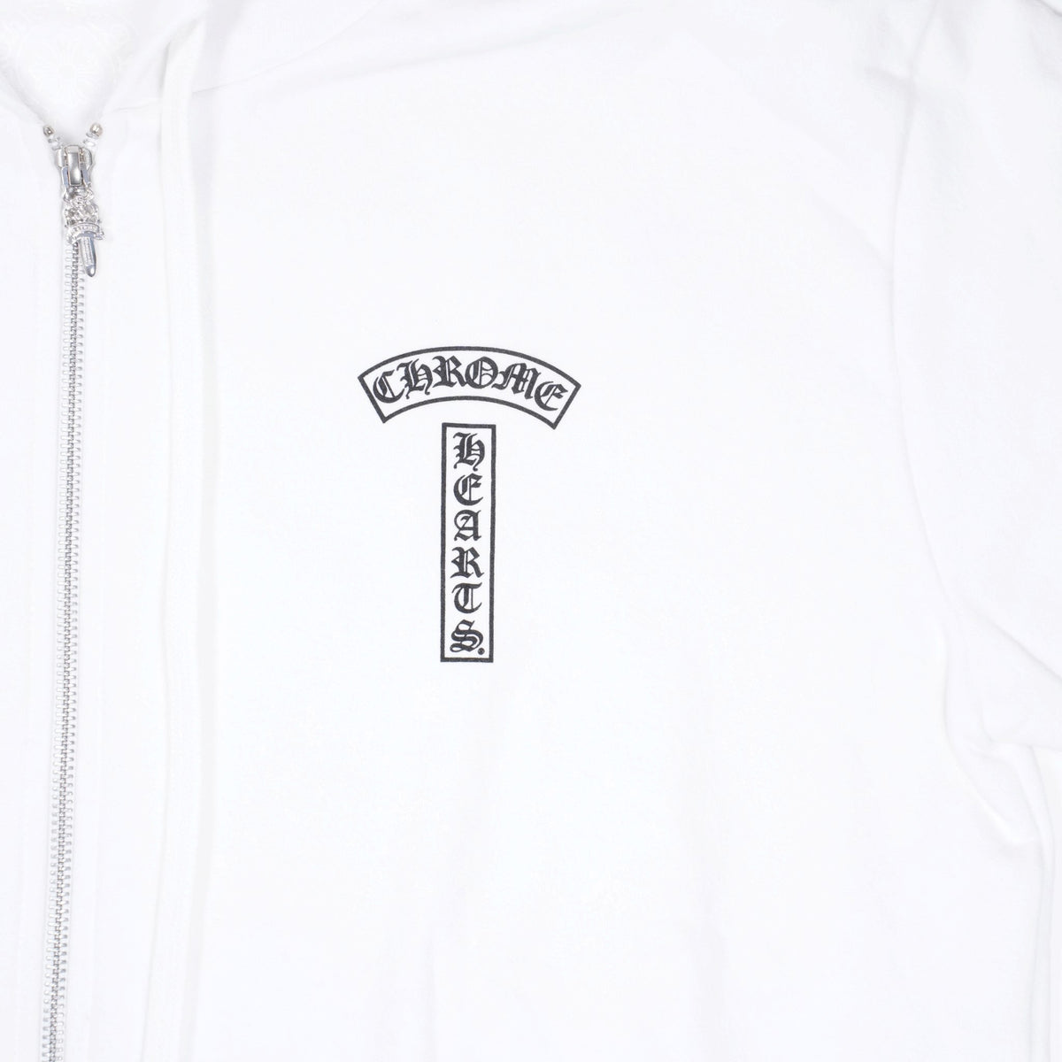 Tバー/アーチロゴバックプリント 【ジップパーカー】【ホワイト】【新品】 SIZE:S