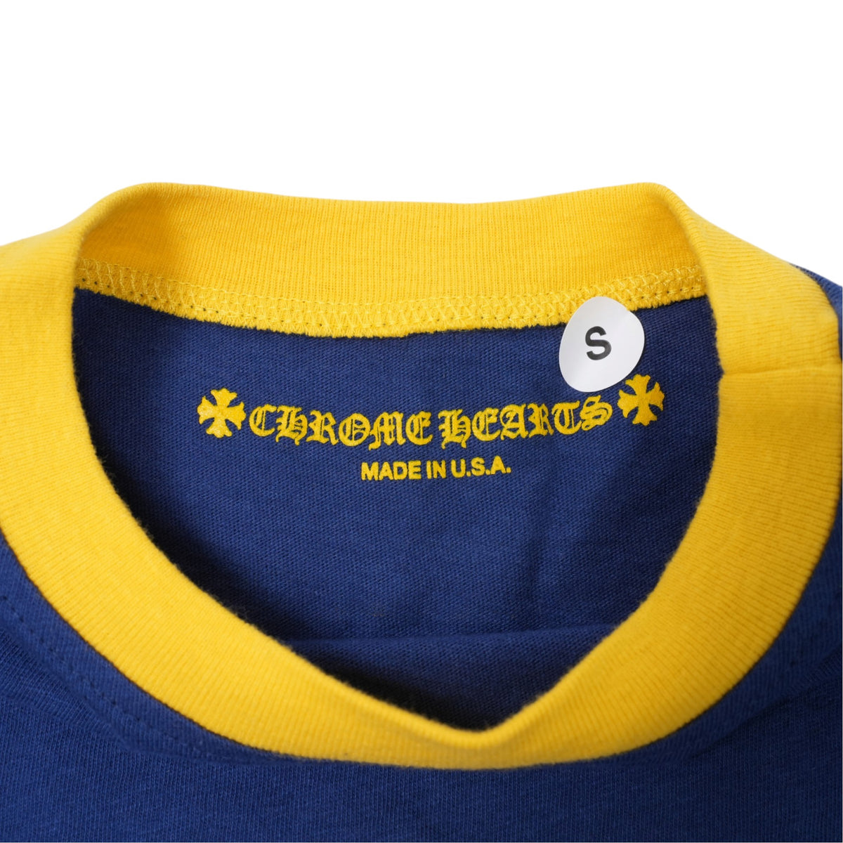 ホースシューバックプリント ROLLER SKATE 【Tシャツ】【ネイビー×イエロー】【新品】 SIZE:S