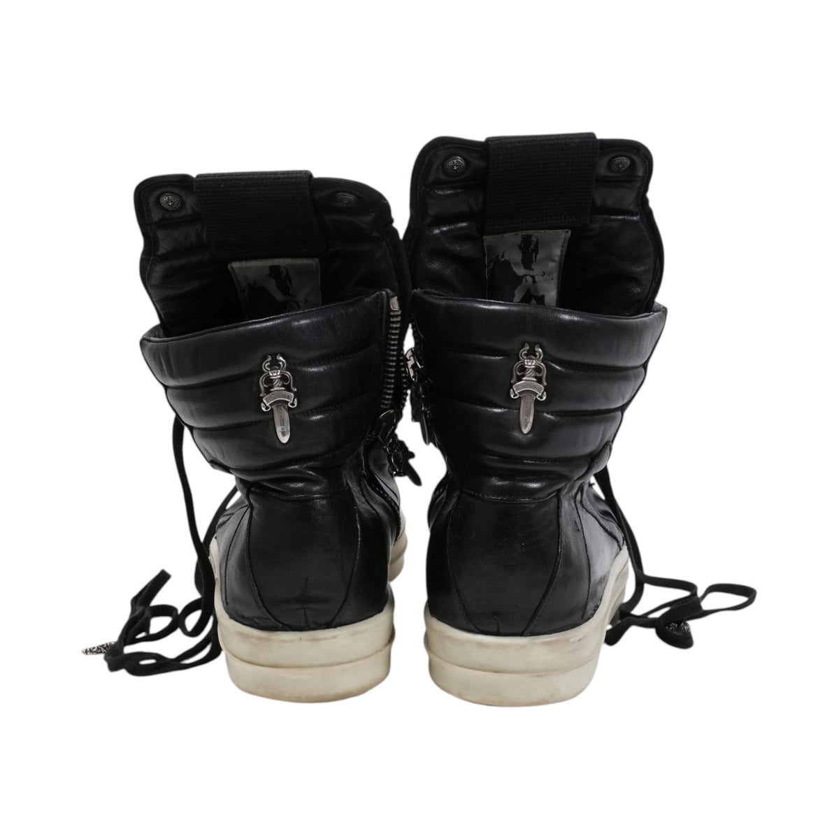 ×リックオウエンス CHクロス付きジオバスケット CH CROSS GEOBASKET【レザースニーカー】SIZE:43