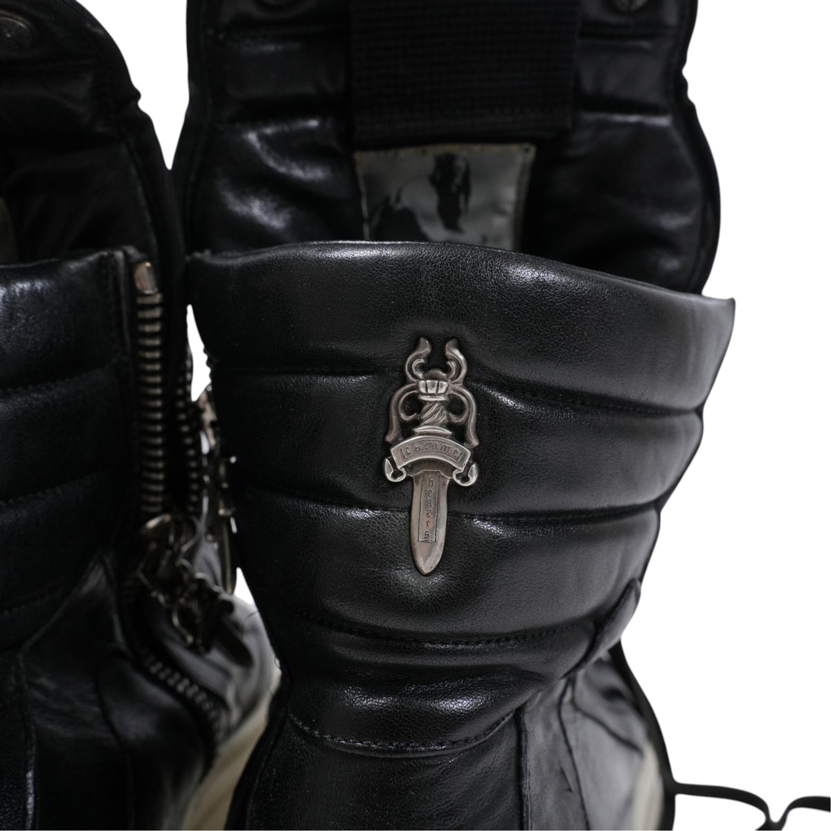 ×リックオウエンス CHクロス付きジオバスケット CH CROSS GEOBASKET【レザースニーカー】SIZE:43