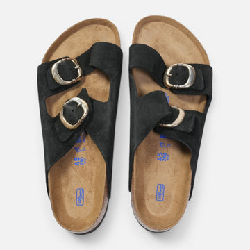 ×ビルケンシュトック アリゾナ BIRKENSTOCK ARIZONA 【ガンスリンガー付きレザーサンダル】【ブラック】【新品】SIZE:45