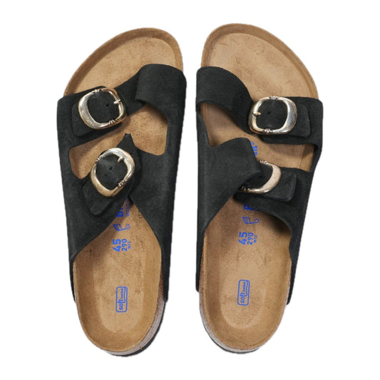 ×ビルケンシュトック アリゾナ BIRKENSTOCK ARIZONA 【ガンスリンガー付きレザーサンダル】【ブラック】【新品】SIZE:45