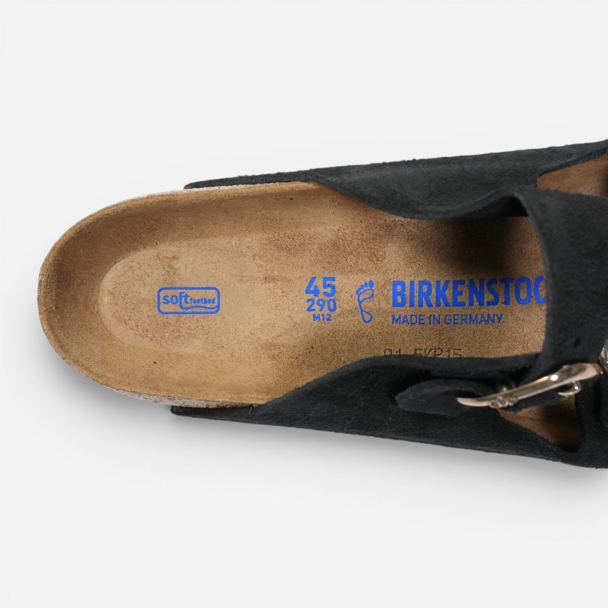 ×ビルケンシュトック アリゾナ BIRKENSTOCK ARIZONA 【ガンスリンガー付きレザーサンダル】【ブラック】【新品】SIZE:45