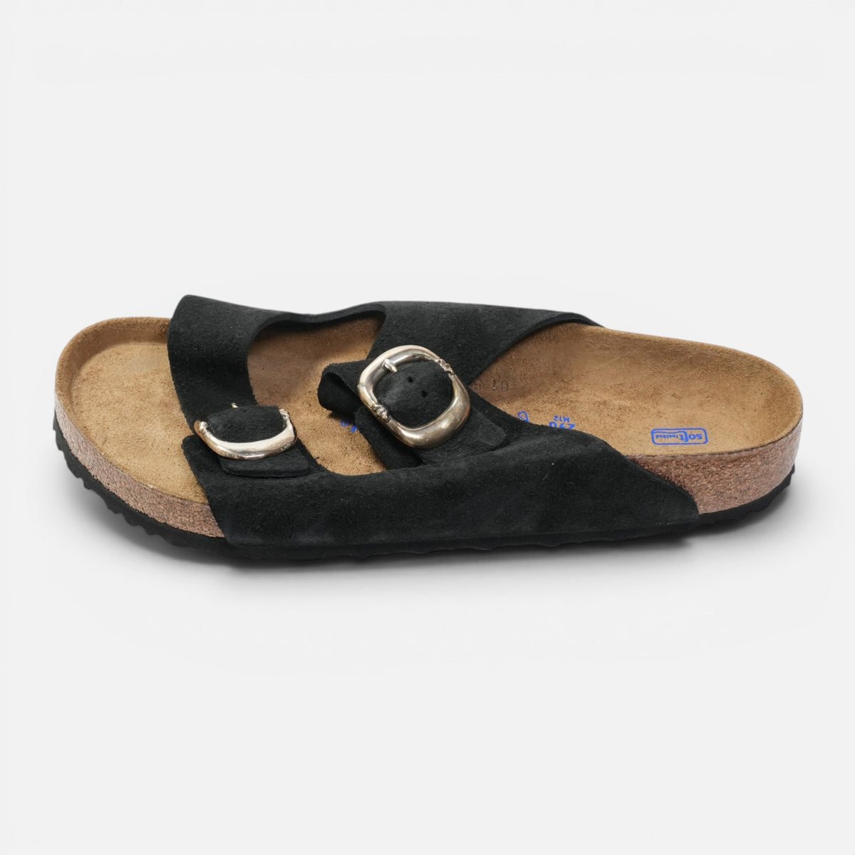 ×ビルケンシュトック アリゾナ BIRKENSTOCK ARIZONA 【ガンスリンガー付きレザーサンダル】【ブラック】【新品】SIZE:45