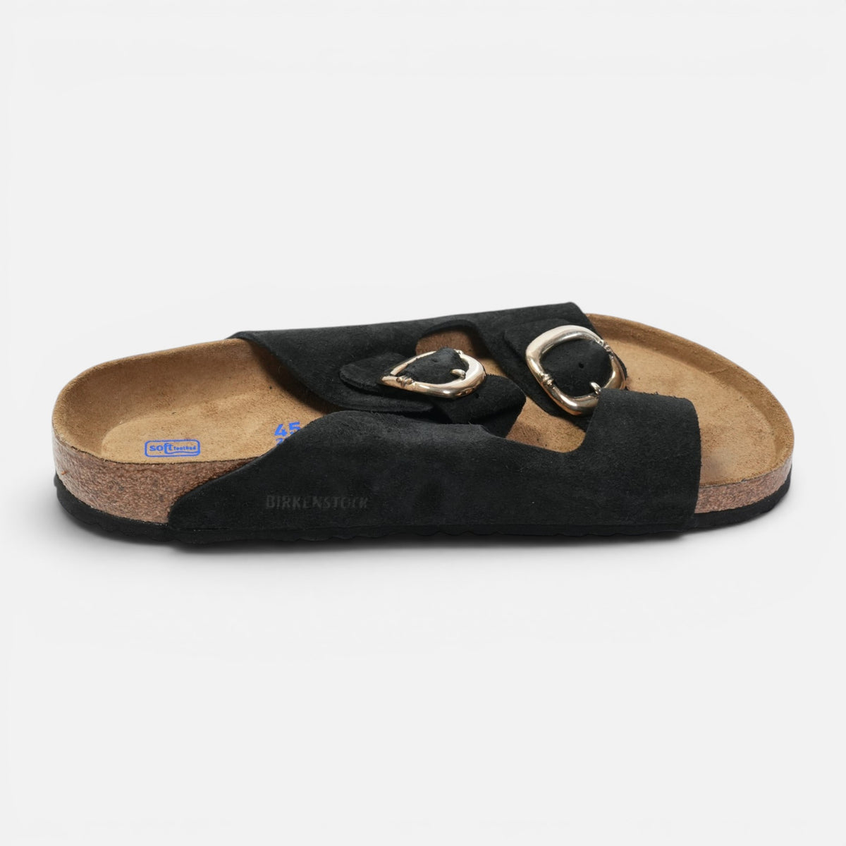 ×ビルケンシュトック アリゾナ BIRKENSTOCK ARIZONA 【ガンスリンガー付きレザーサンダル】【ブラック】【新品】SIZE:45