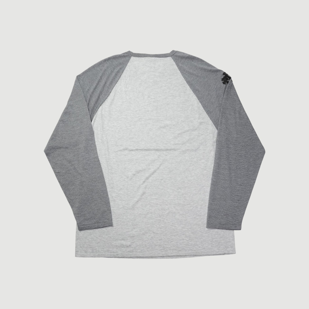 Y NOTレザーパッチ 【ラグランスリーブカットソー】【グレー】【新品】 SIZE:L