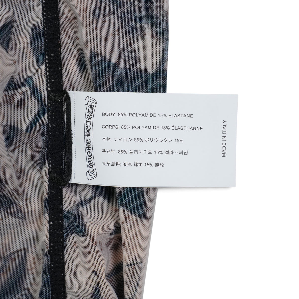 SHEER MESH BATEAU シアーセメタリークロス総柄プリント【キャミソールワンピース】【ブラック】【新品】SIZE：S