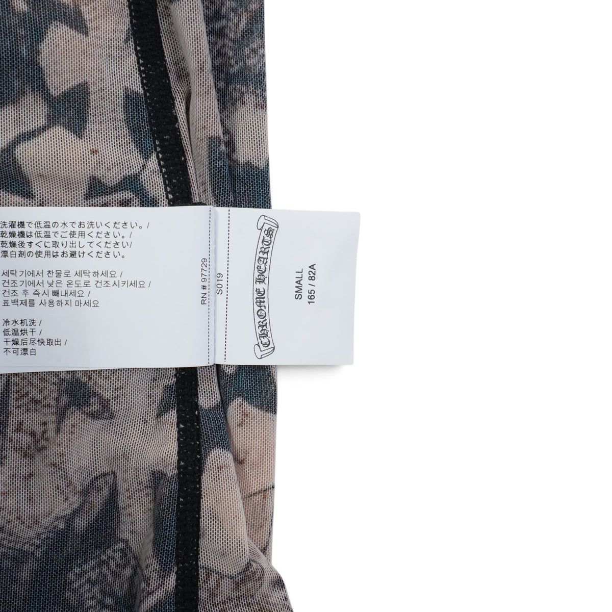 SHEER MESH BATEAU シアーセメタリークロス総柄プリント【キャミソールワンピース】【ブラック】【新品】SIZE：S