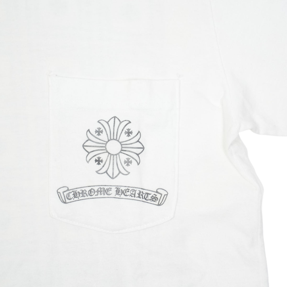 CHプラスバックプリント 【カットソー】【ホワイト】 SIZE:S