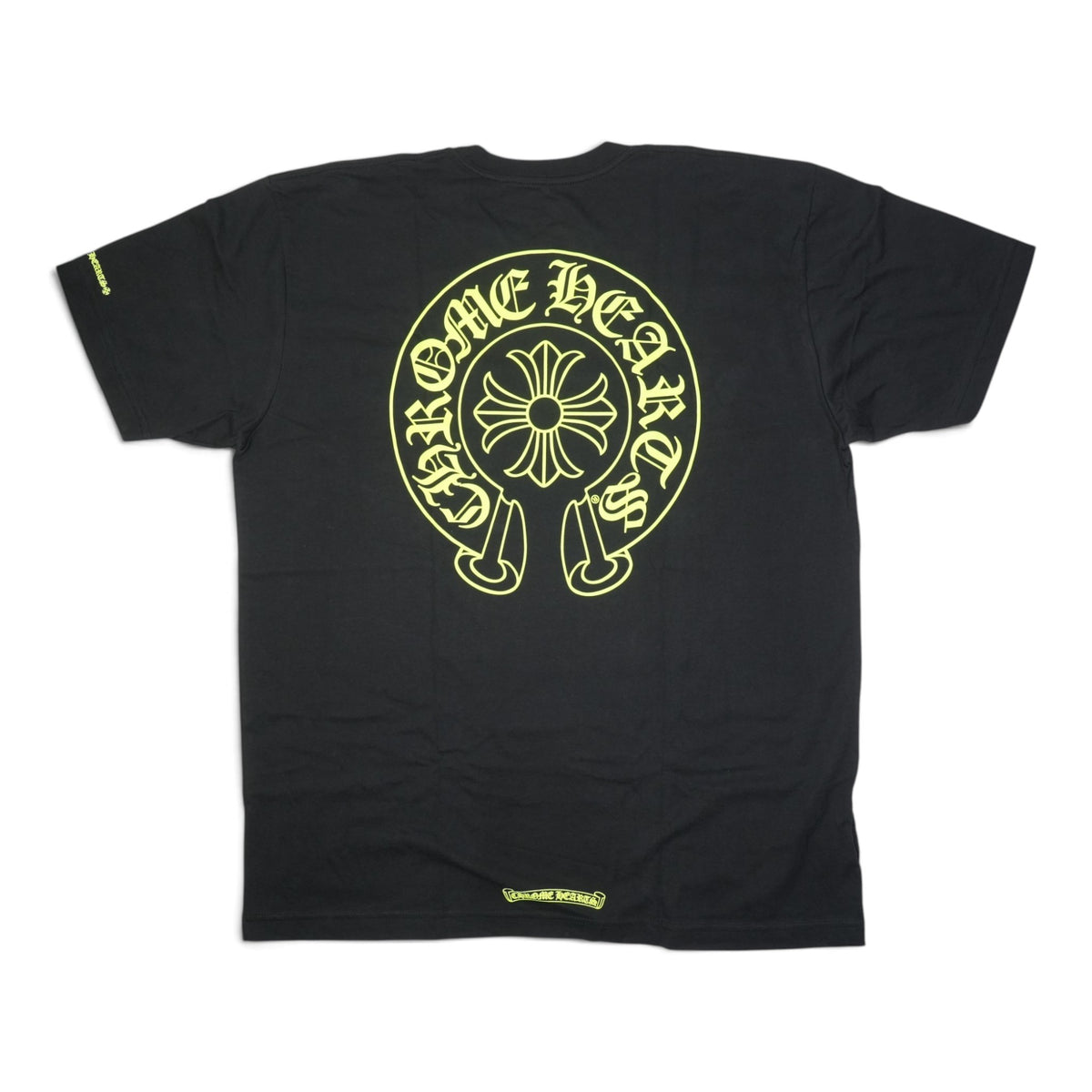 ホースシューバックプリント 【Tシャツ】【ブラック×イエロー】 【新品】SIZE:XL