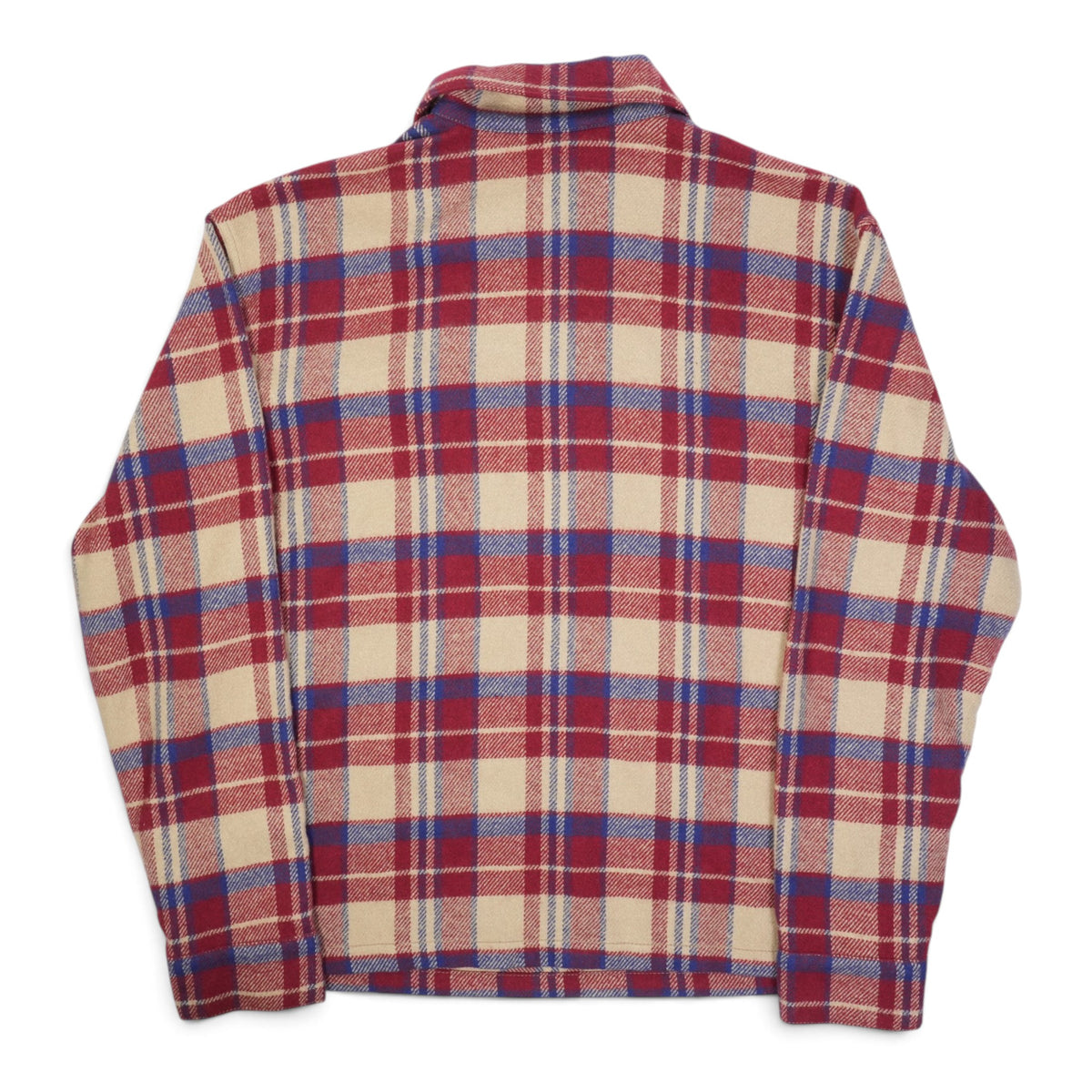 アンダードッグ UNDER DOG 【ハーフジップチェックシャツ】【レッド】 SIZE:S
