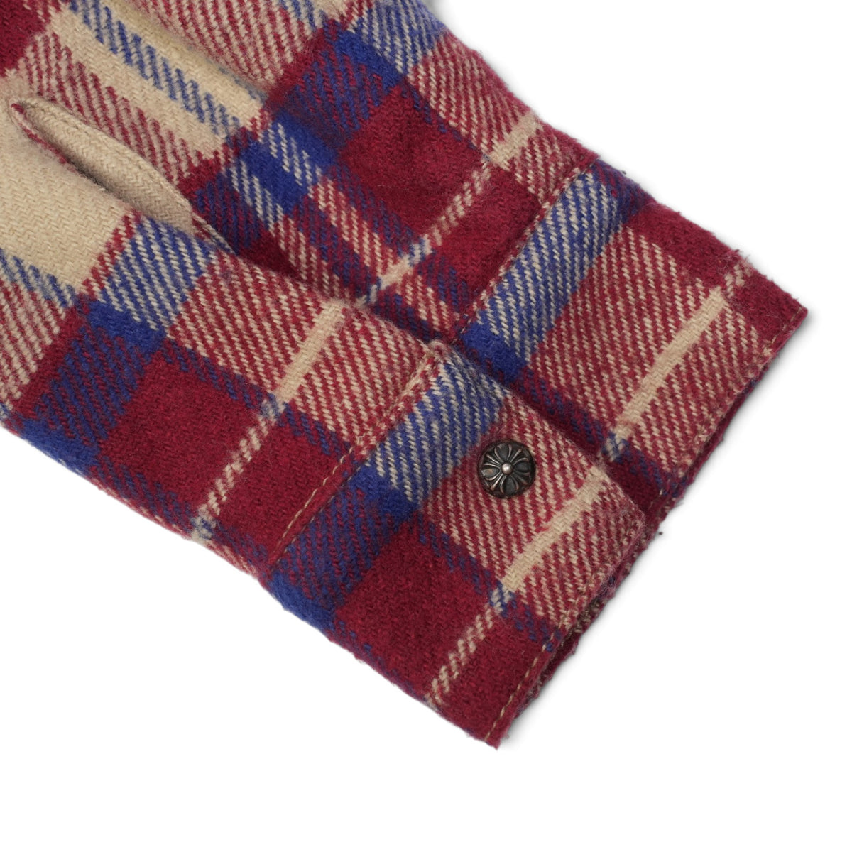 アンダードッグ UNDER DOG 【ハーフジップチェックシャツ】【レッド】 SIZE:S