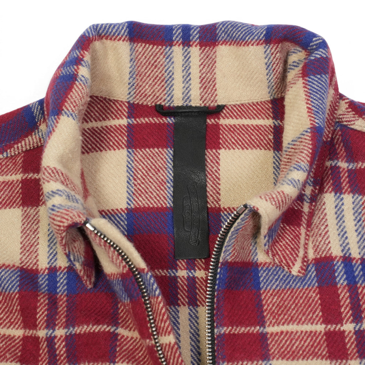 アンダードッグ UNDER DOG 【ハーフジップチェックシャツ】【レッド】 SIZE:S