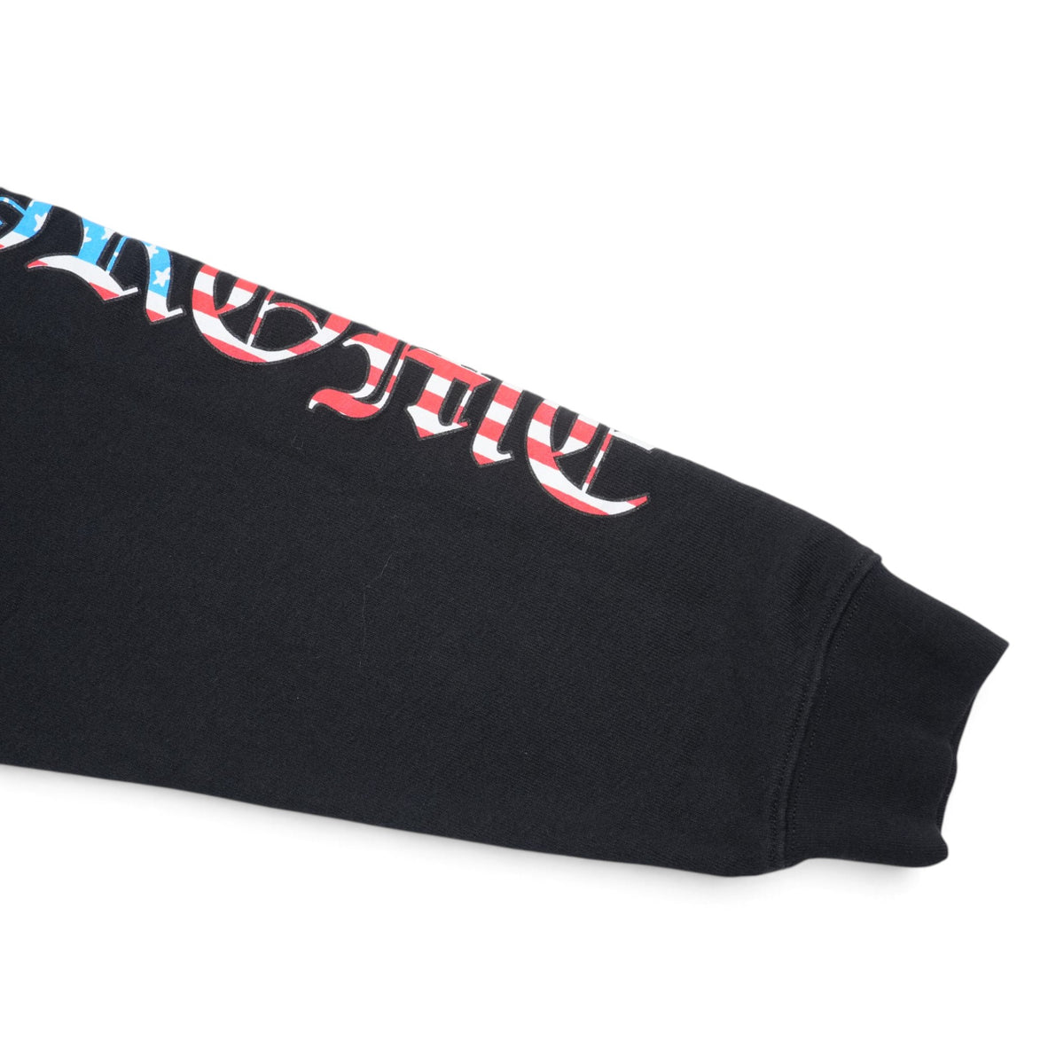 スクロールラベルバックプリント 【パーカー】【ブラック】 SIZE:M