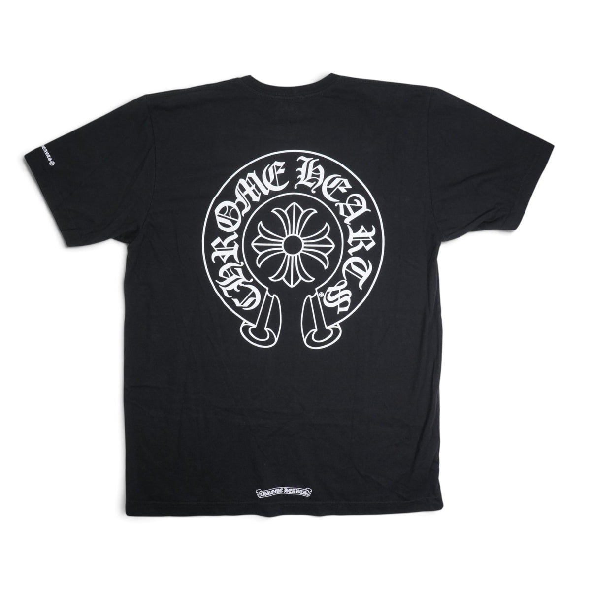 ホースシューバックプリント 【Tシャツ】【ブラック】 SIZE:L