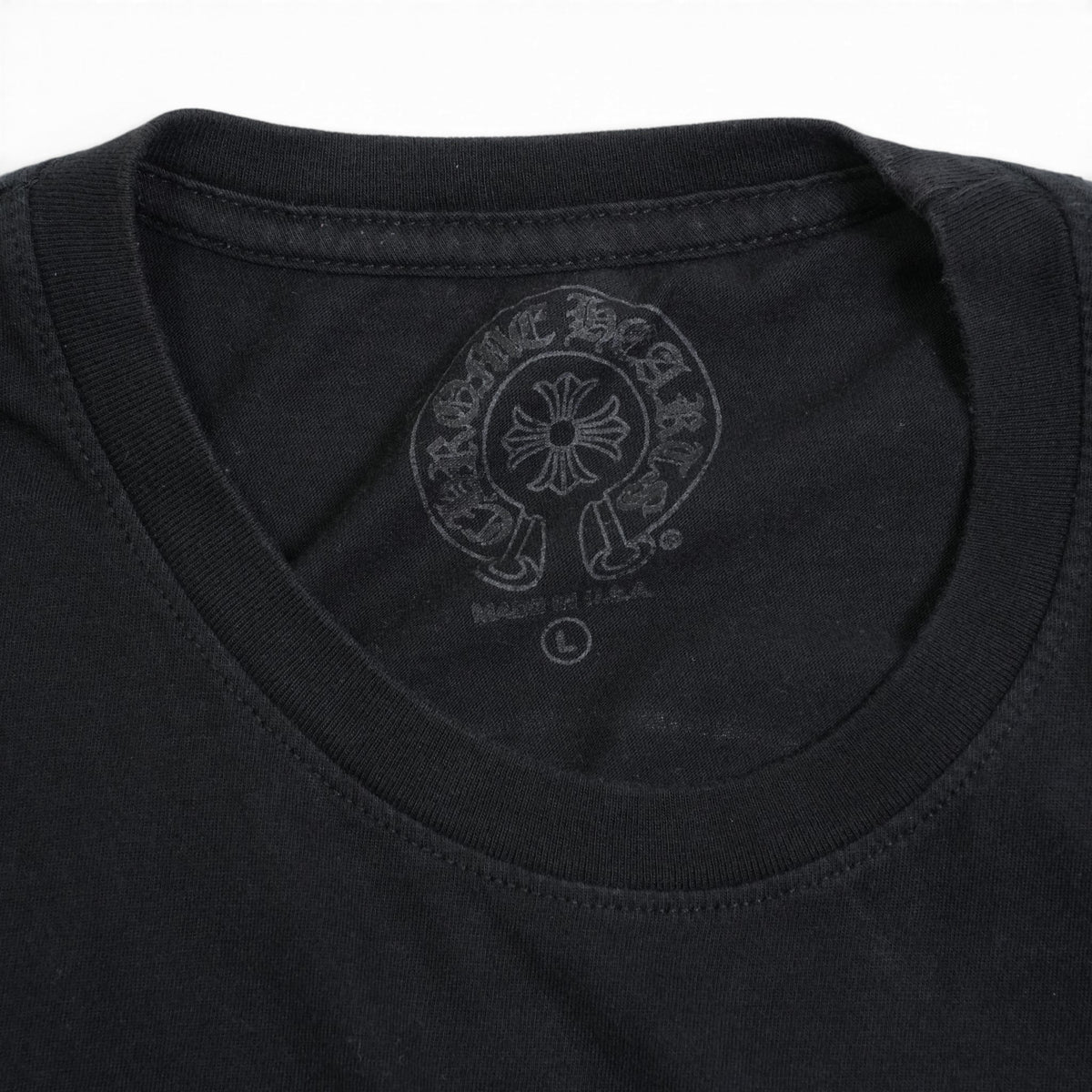 ホースシューバックプリント 【Tシャツ】【ブラック】 SIZE:L