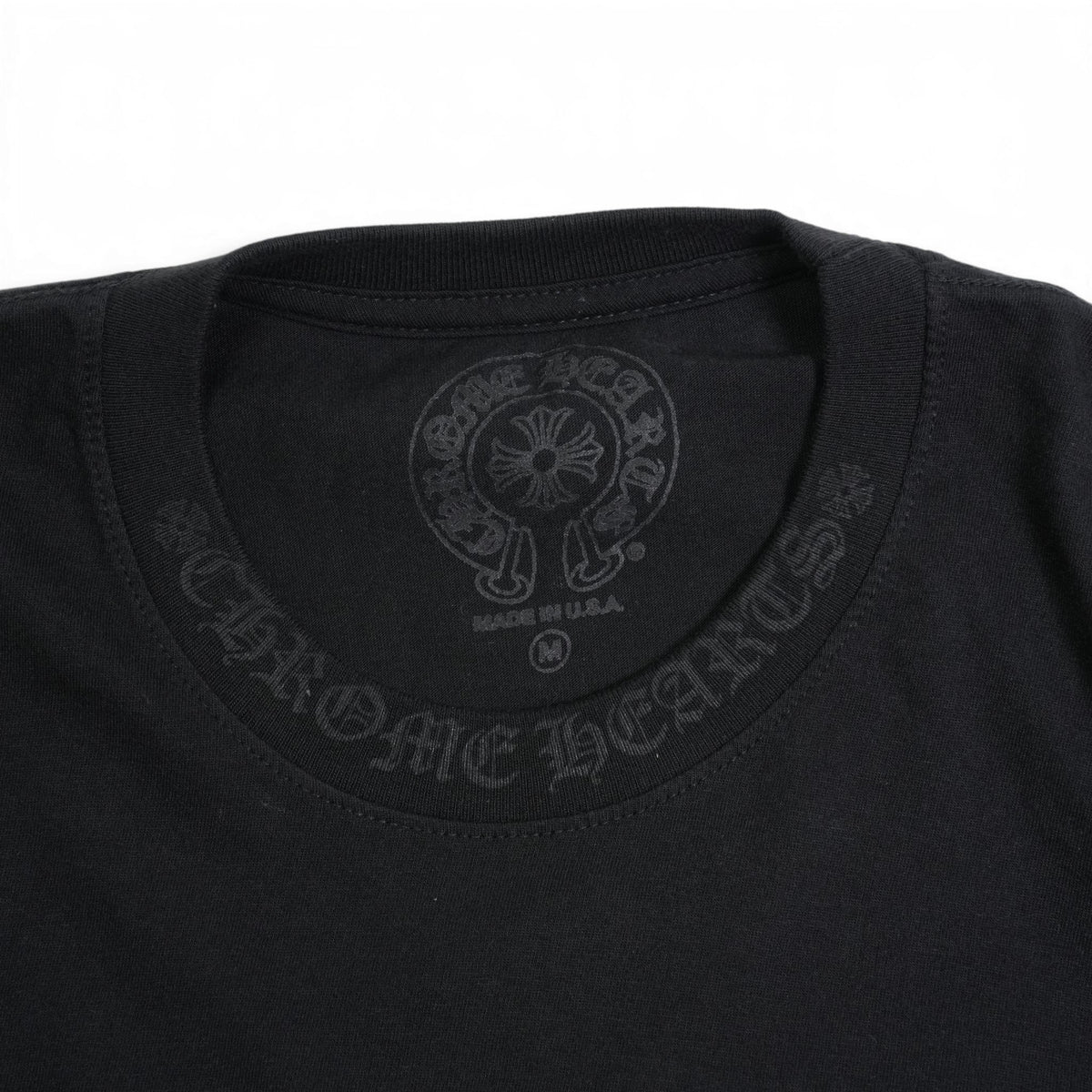 ネックロゴ袖プリント 【カットソー】【ブラック×ブラック】【新品】 SIZE:M