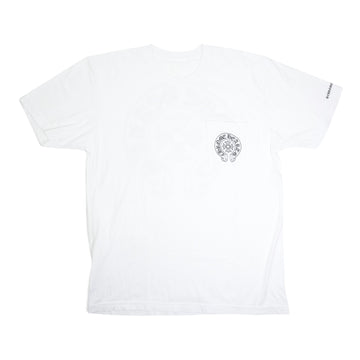 ホースシューバックプリント 【Tシャツ】【ホワイト】 SIZE:L