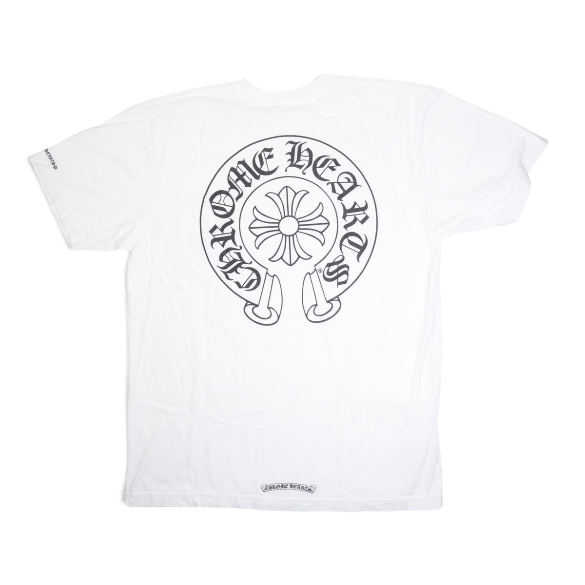 ホースシューバックプリント 【Tシャツ】【ホワイト】 SIZE:L