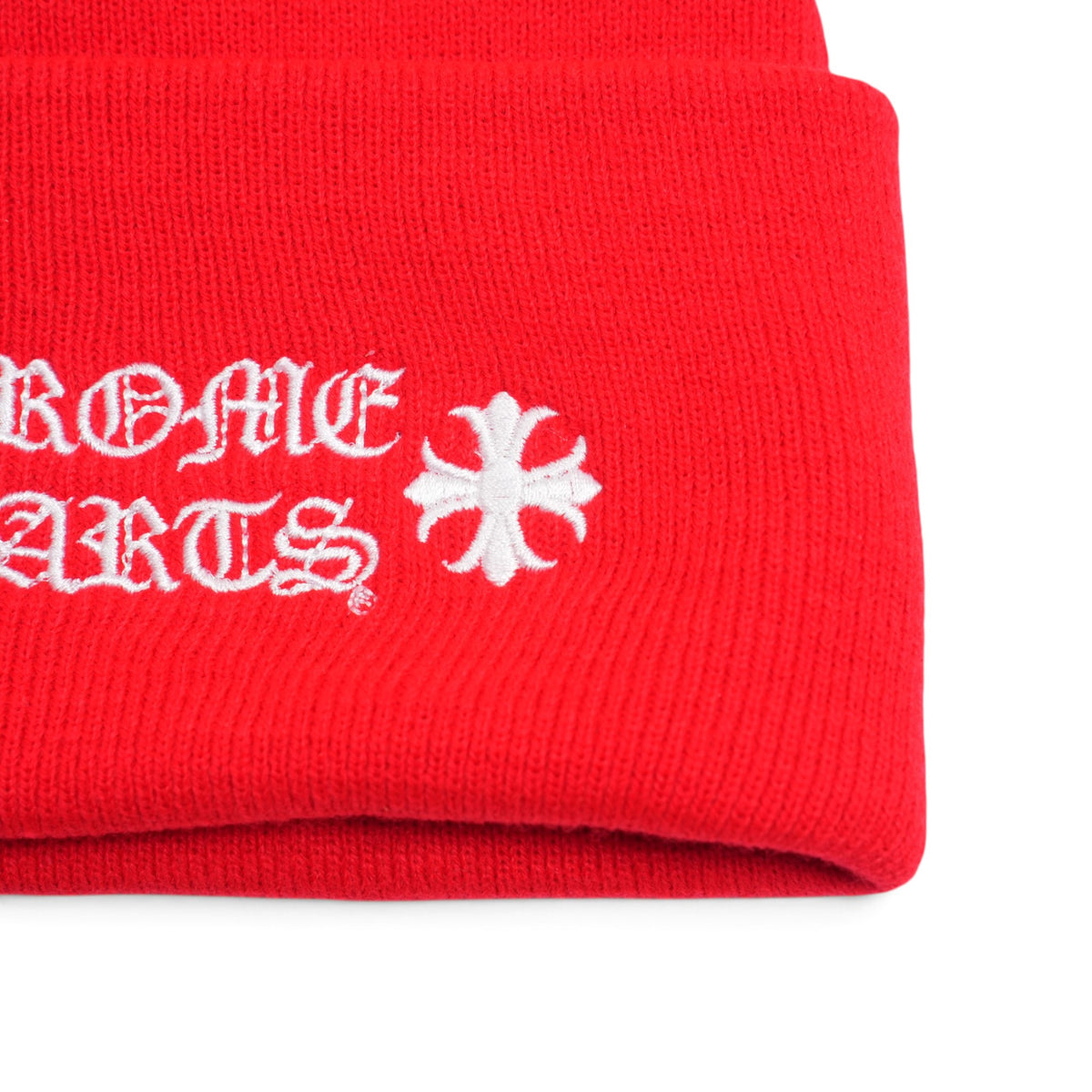 ロゴ刺繍 【ニット帽/ビーニー/WATCH CAP】【レッド】 SIZE:ONE