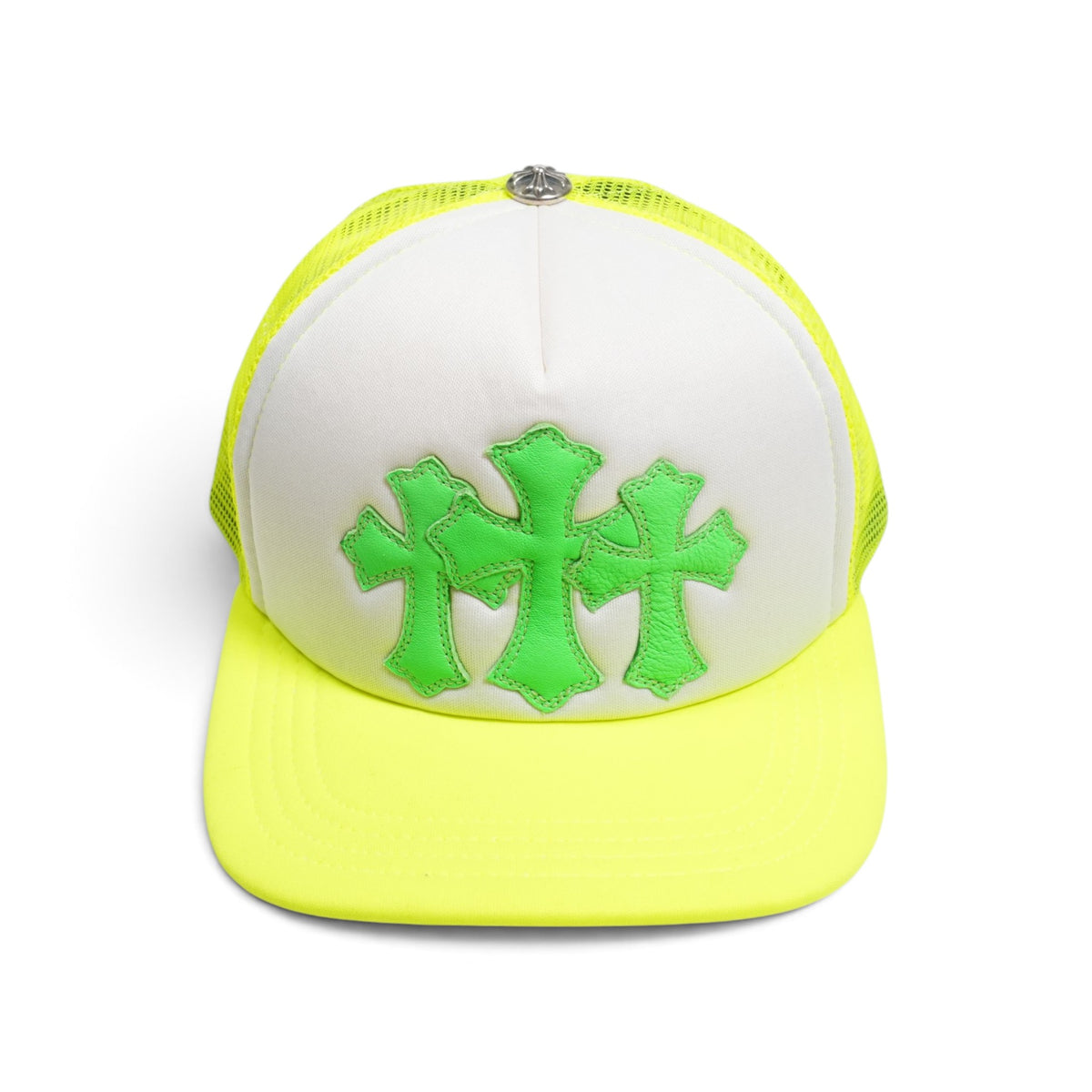 3クロスパッチ 【トラッカーキャップ/TRUCKER CAP】【イエロー×ホワイト】 SIZE:ONE