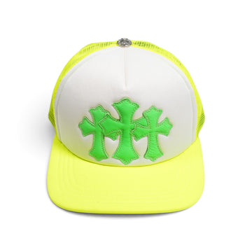 3クロスパッチ 【トラッカーキャップ/TRUCKER CAP】【イエロー×ホワイト】 SIZE:ONE