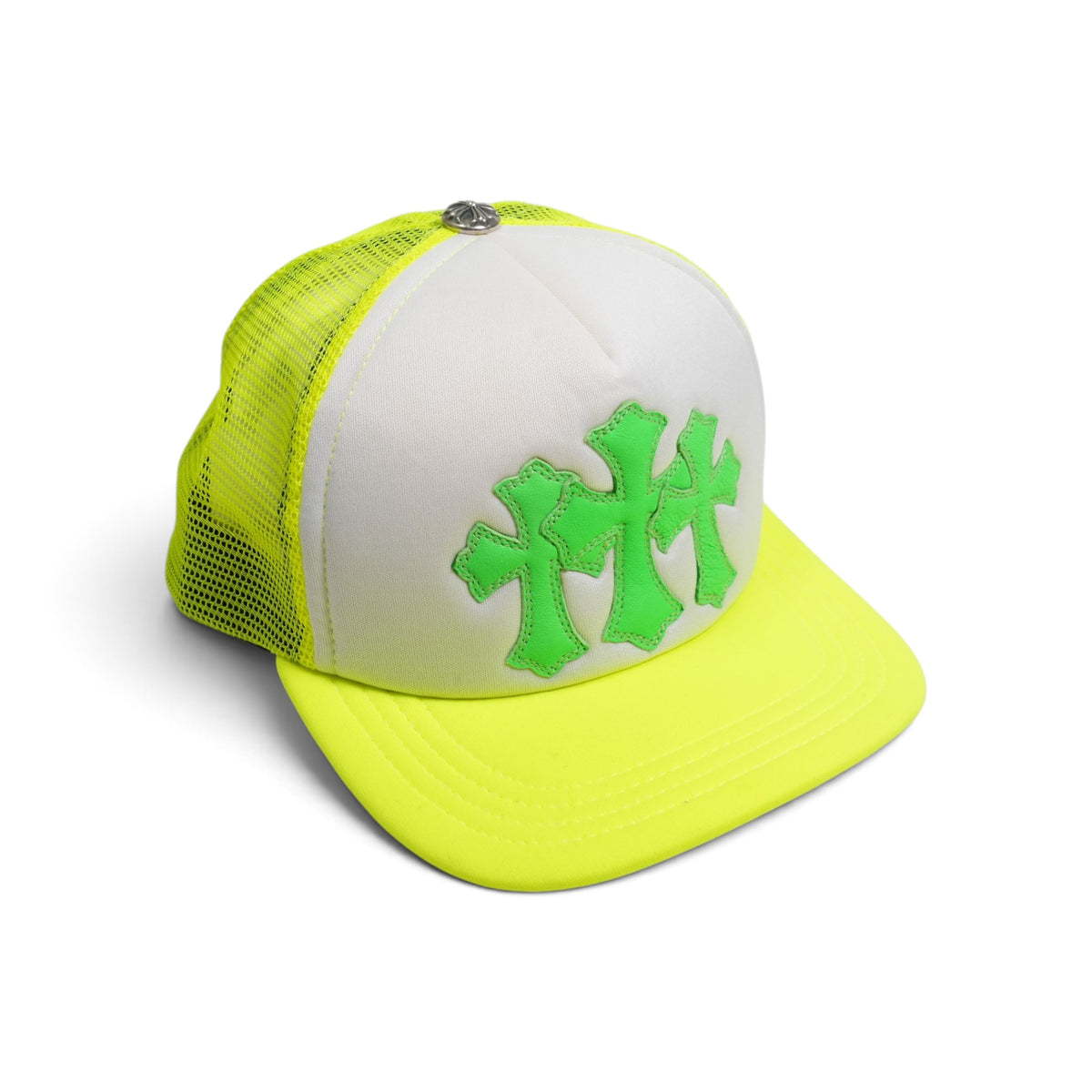3クロスパッチ 【トラッカーキャップ/TRUCKER CAP】【イエロー×ホワイト】 SIZE:ONE