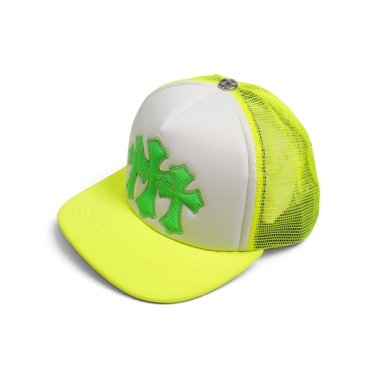 3クロスパッチ 【トラッカーキャップ/TRUCKER CAP】【イエロー×ホワイト】 SIZE:ONE