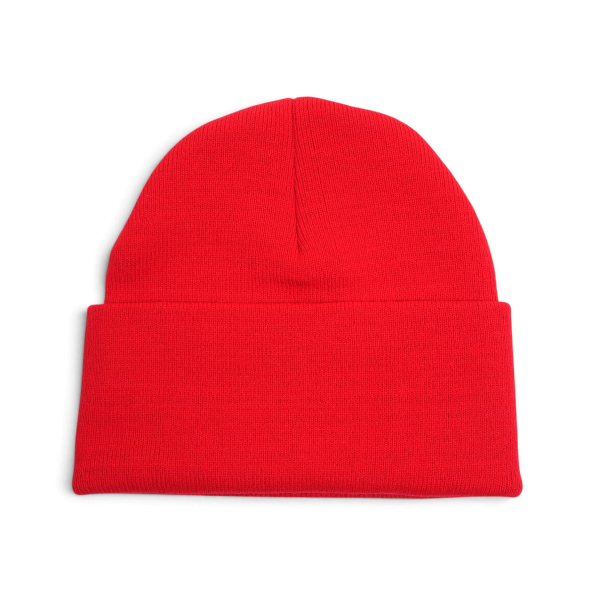 ロゴ刺繍 【ニット帽/ビーニー/WATCH CAP】【レッド】 SIZE:ONE