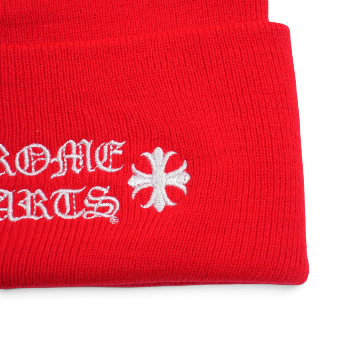 ロゴ刺繍 【ニット帽/ビーニー/WATCH CAP】【レッド】 SIZE:ONE