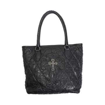 フィリグリークロスパッチ付き キルティングFSトート FILIGREE CROSS PATCH FS TOTE【レザートートバッグ】