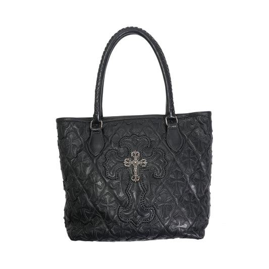 フィリグリークロスパッチ付き キルティングFSトート FILIGREE CROSS PATCH FS TOTE【レザートートバッグ】