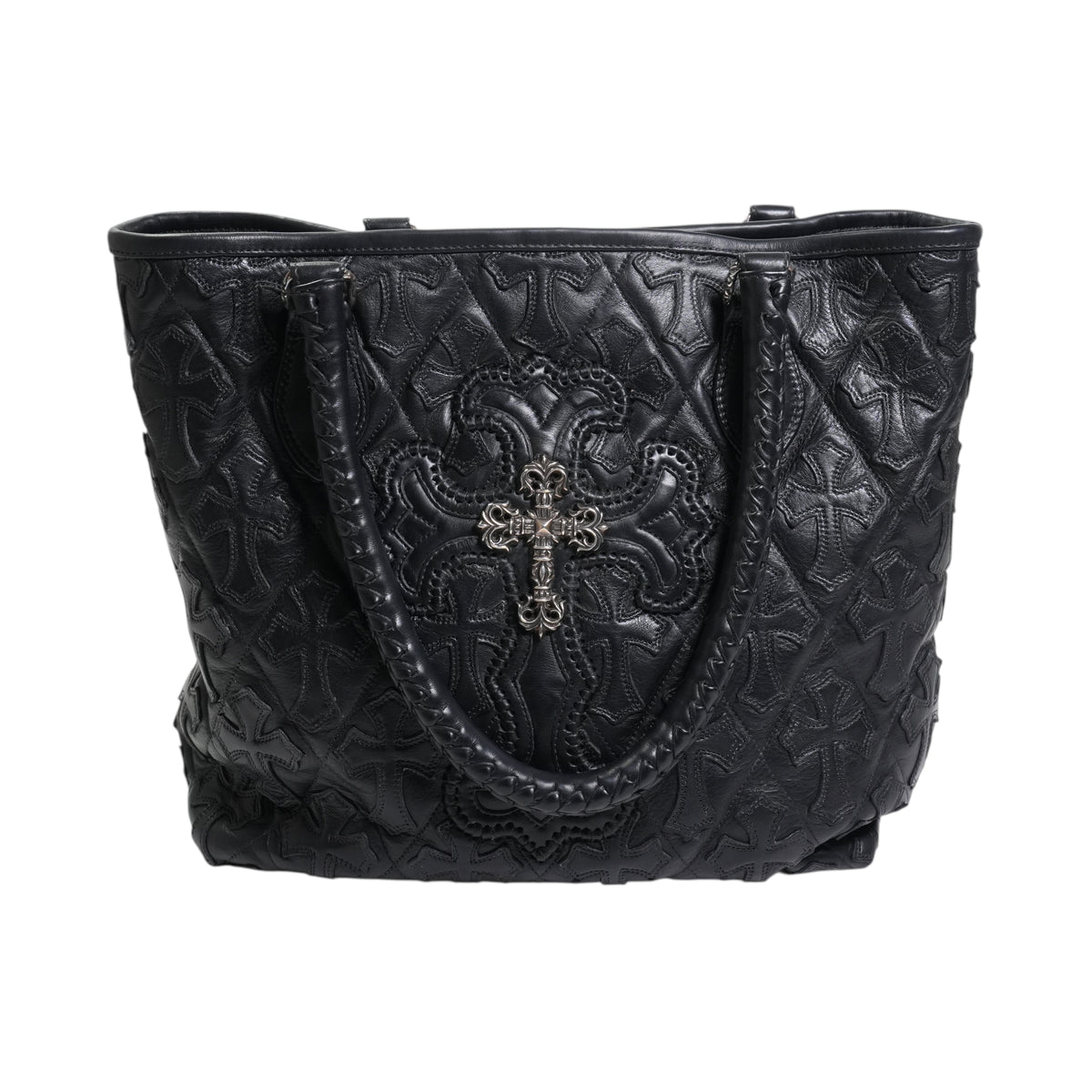 フィリグリークロスパッチ付き キルティングFSトート FILIGREE CROSS PATCH FS TOTE【レザートートバッグ】