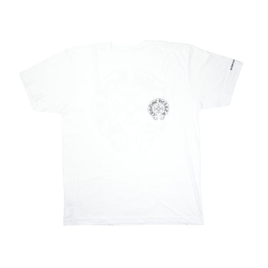 ホースシューバックプリント 【Tシャツ】【ホワイト】【新品】 SIZE:L