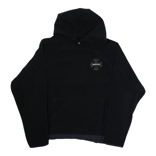 Y NOT フリースCHプラスパッチ付き 【パーカー】【ブラック】 SIZE:L インボイス付き