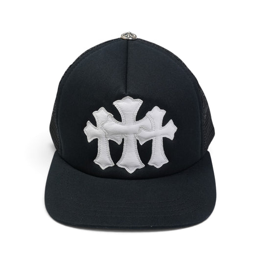 3クロスパッチ 【トラッカーキャップ/TRUCKER CAP】【ブラック×ホワイト】【新品】 SIZE:ONE