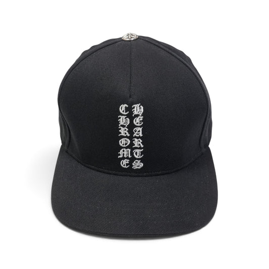 英字刺繍 【ベースボールキャップ/BASEBALL CAP】【ブラック】SIZE:ONE