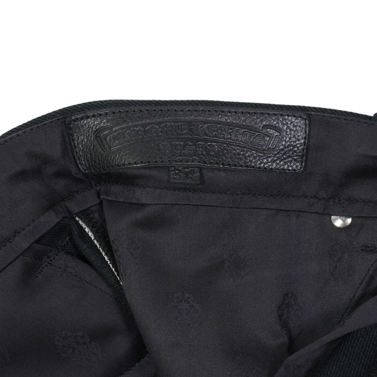 STREET SWEEPER ストリートスイーパー クロスボタン【デニムパンツ】【ブラック】【新品】SIZE:34