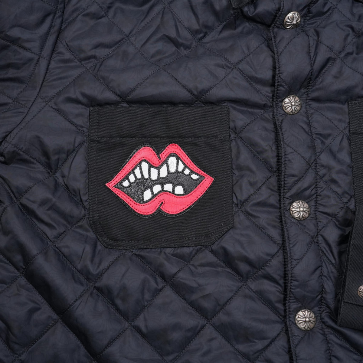 PPO チョンパーパッチ付き CHOMPER PATCH 【キルティングナイロンジャケット】【ブラック】SIZE:S